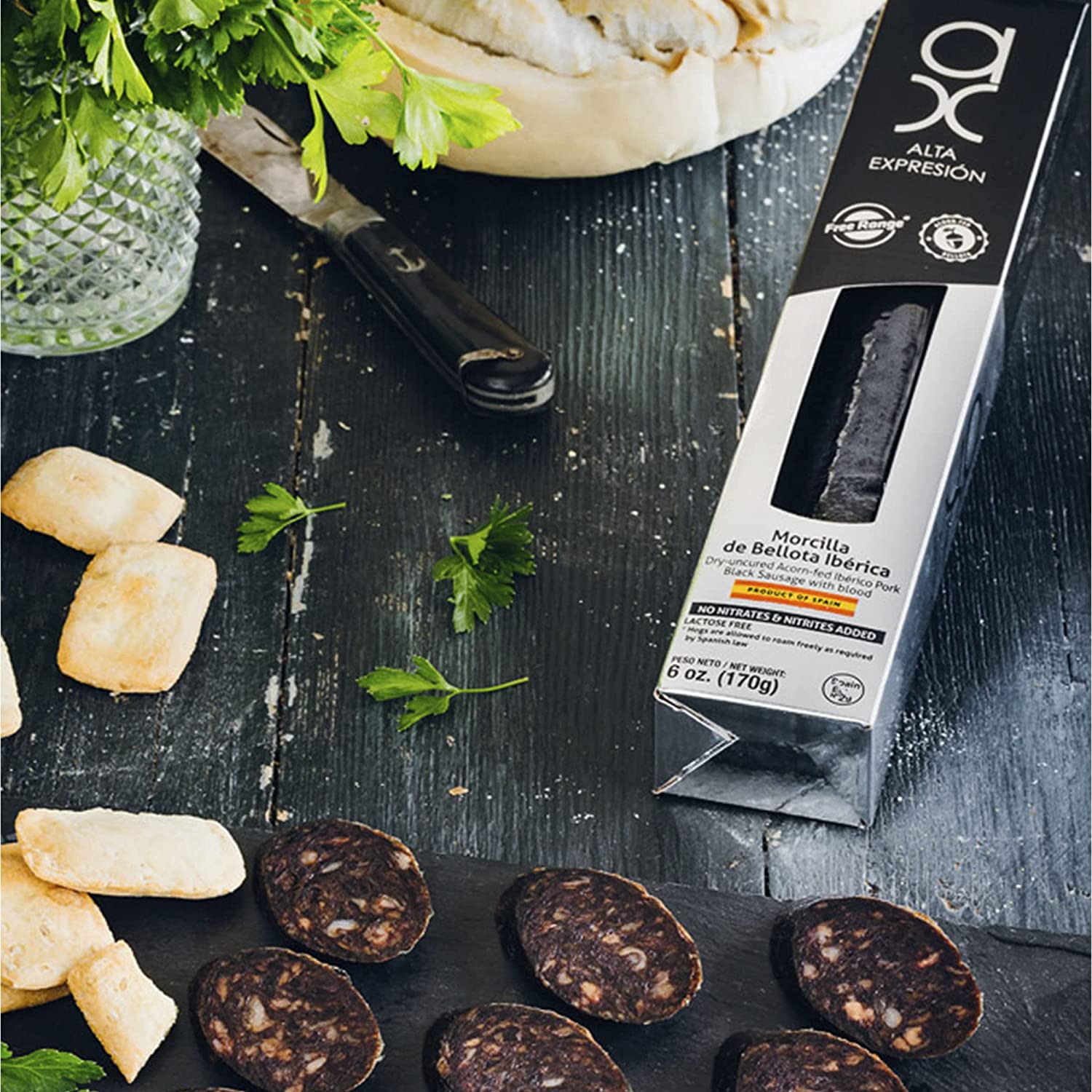 Acorn-fed 100% Iberico Cured Blood Sausage by Covap