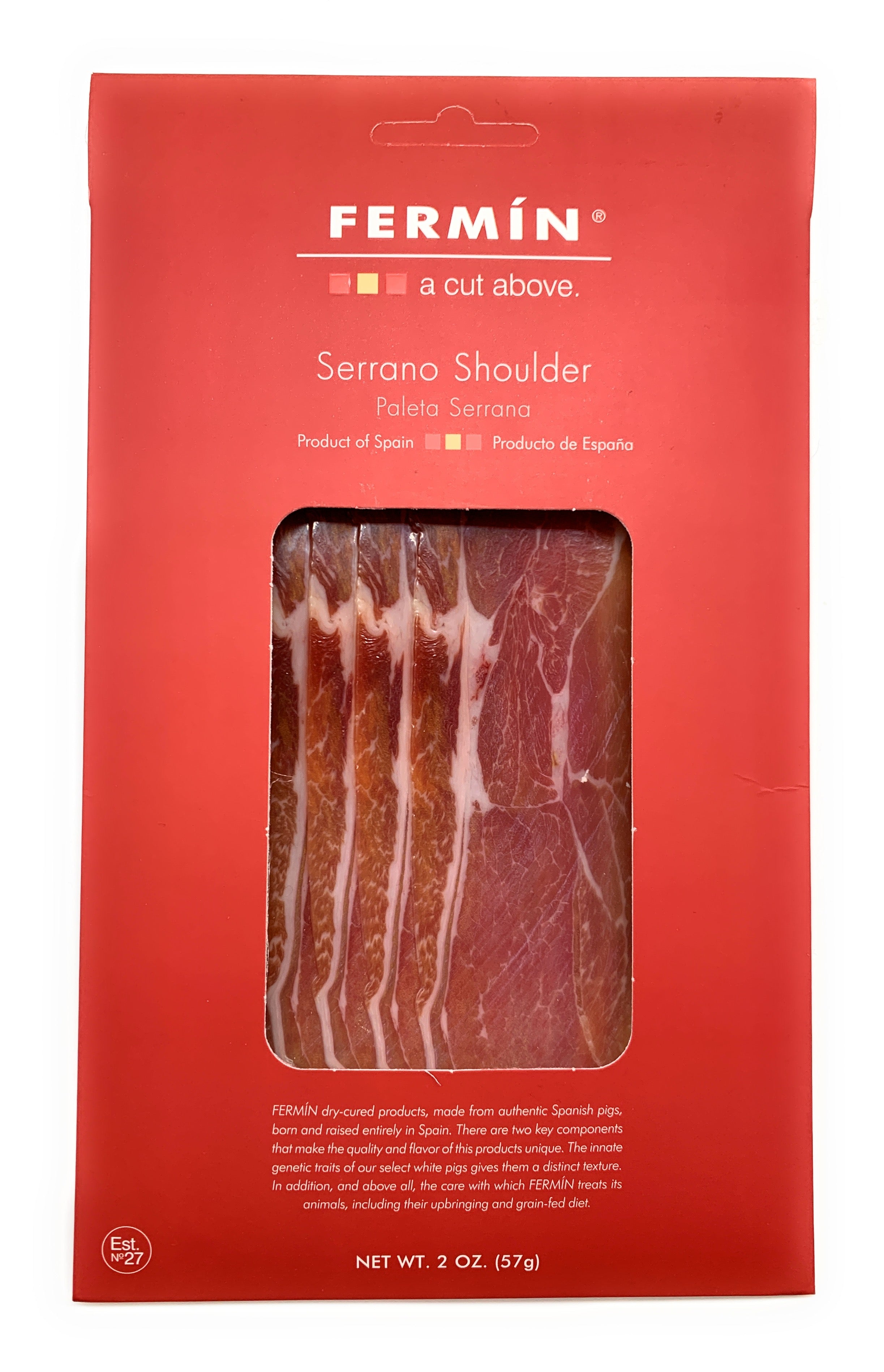Serrano Shoulder Sliced 2 oz by Fermin