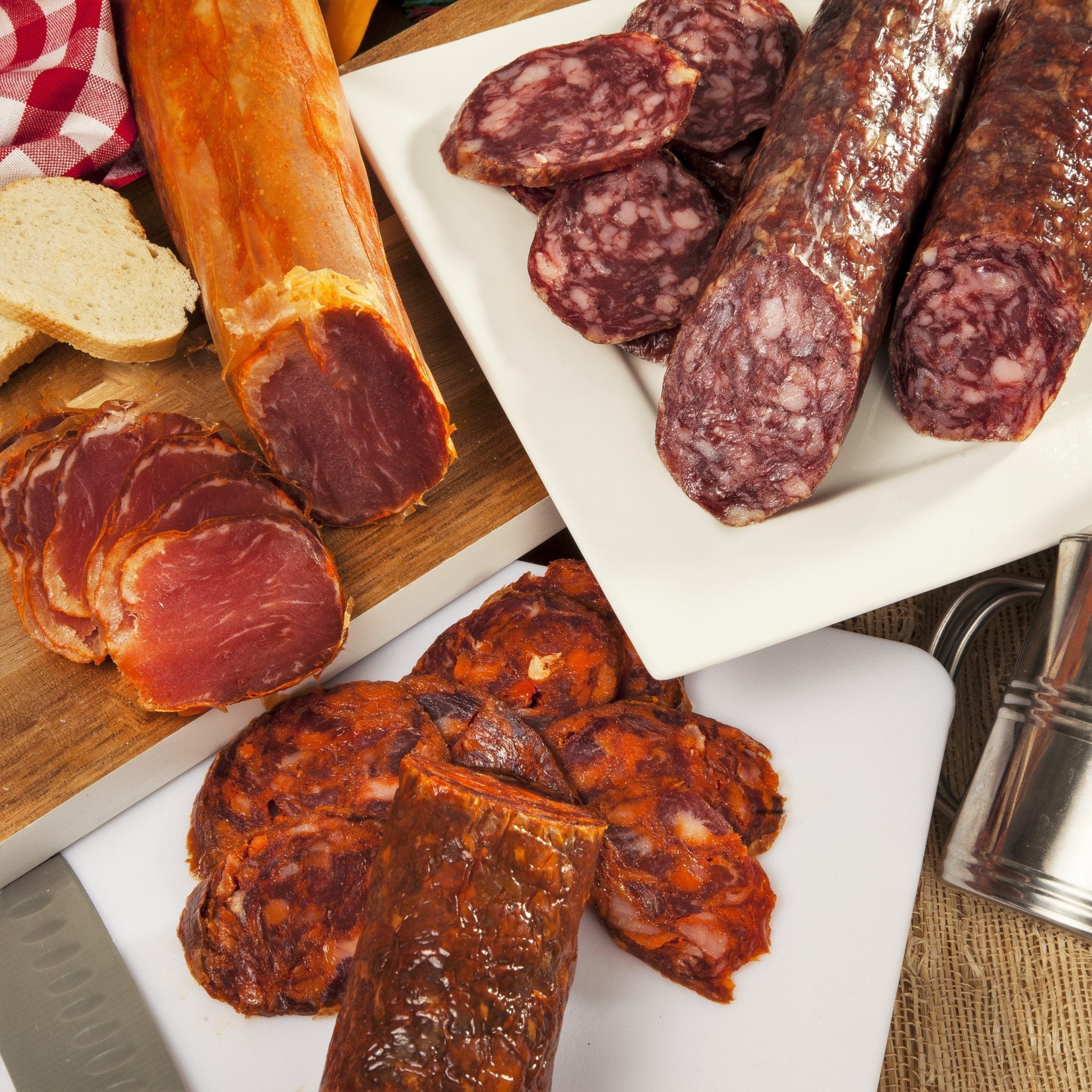 "Deluxe Pack" Acorn-fed 100% Iberico Loin, Chorizo and Salchichon 1