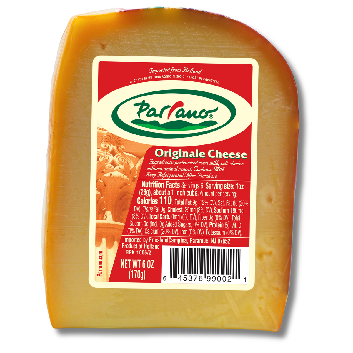 Parrano Originale Cheese – 6 oz, Imported from Holland | Aged Dutch Ch ...