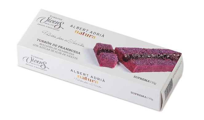 Raspberry Nougat Turrón - Albert Adrià Line by Vicens – Dao Gourmet Foods